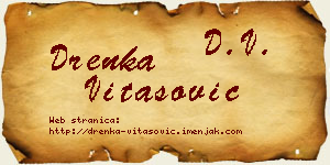 Drenka Vitasović vizit kartica